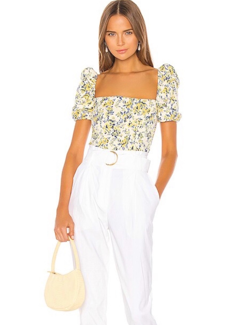 Lovers + Friends - Wesley Top in Blue and Yellow, Size Extra Small - Picture 2 of 4